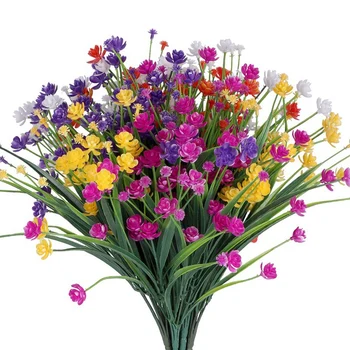 10 KOS Snope Umetno Cvetje Zunanji Specializiranimi za umetno Plastično Zelenja Rastline Umetna Rastlina
