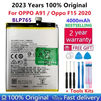 100% Prvotne Visoke Kakovosti 4000 mah BLP765 Nadomestna baterija Za NASPROTNEGA A91 F15 CPH2001 CPH2021 mobilnega telefona, baterije, Bateria
