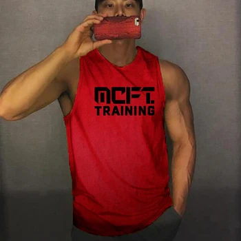 2022 Priložnostne Poletje Modni Uvježbavanje Vrhovi Tank Men ' Očesa Telovadnici Teče Telovnik Bodybuilding, Fitnes Vrhovi brez Rokavov