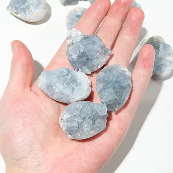 30-60 g na Naravno Modrem Celestite crystal grozdov Mineralnih Primerka Za Dekoracijo