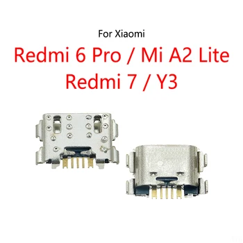 500PCS/Veliko Za Xiaomi Redmi 7 Y3 / Redmi 6 Pro / Mi A2 Lite Micro USB za Polnjenje Dock Polnjenje Vrata Vtičnice Jack Vtič Priključek