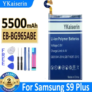 5500mAh YKaiserin Baterija EB-BG965ABE Za Samsung GALAXY S9 Plus S9Plus G9650 S9+ G965F Visoke Kakovosti Bateria