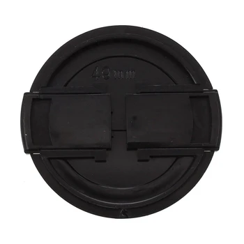 5X digitalni Fotoaparat Plastičnih Strani Ščepec Posnetek Na Sprednji pokrov Objektiva Zaščitni ovitek Črni 49 mm