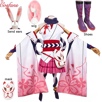 Anime Honkai Vpliv 3 Yae Sakura Enotno Cosplay Kostum Za Ženske Honkai Vpliv 3 Cosplay Kostum Halloween Christm in lasuljo