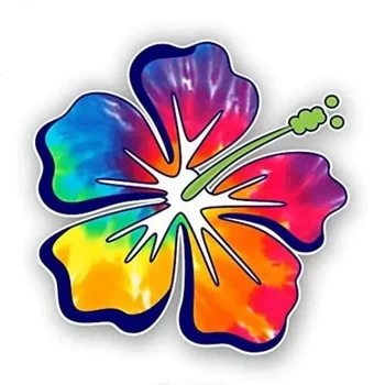 Avto Nalepke, Dodatki Zunanjost Nalepko Hibiscus Cvet Havajih Smešno za Avtomobilsko Okno motorno kolo Okrasni