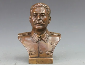 Baker Medenina KITAJSKI obrti Azijskih držav Zahodnega Brona, Bakra Politik Joseph Visarionovič Stalin Doprsni Kip Umetnosti