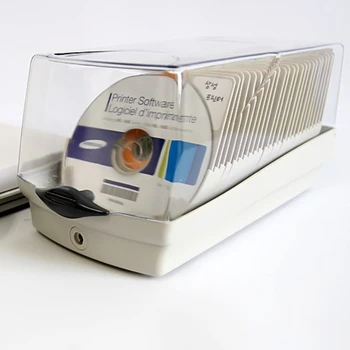 CD/DVD Plošč Škatla za Shranjevanje Lahko Sprejme 50pcs Prozoren Pokrov Dustproof s Ključavnico Oznaka Ločene Plastične Organizacija Košar