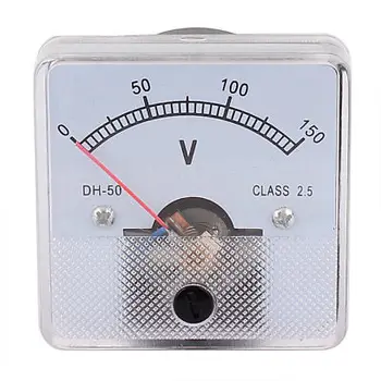 DC 0-150V Razreda 2.5 Volt Merjenje Napetosti Plošči Merilnik Analogni Voltmeter