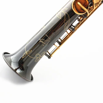 Francija Sopranski Saksofon Bb R54 pihalo Sax Black Nikelj Zlato saxofone saxofon Glasbila Visoke Kakovosti