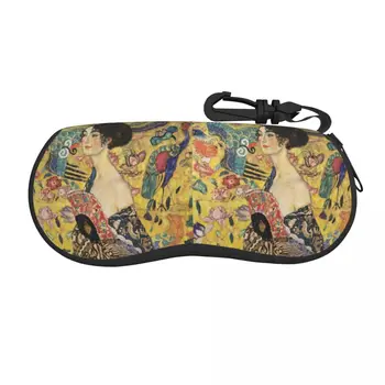 Gospa Z Ventilatorjem Gustav Klimt, Ki Jih Eyeglass Očala Primeru Moški Ženske Mehko Simboliko Umetnosti, Sončna Očala, Zaščitno Polje