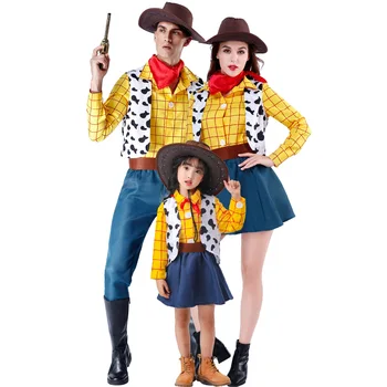 Halloween Carnival Party Igrača Cosplay Zgodba Odraslih Šerif Woody Kostum Stopnji Uspešnosti Kavboj Fancy Oblačenja