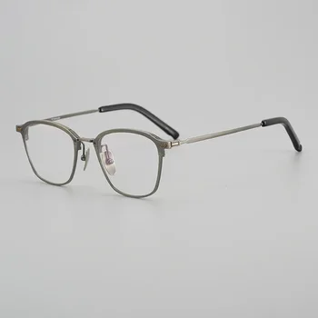 Japonski blagovne Znamke Čistega Titana Očal Okvir Moških E-972 Recept Kvadratnih Očala Ženske Kratkovidnost Optičnih slik človek Očala