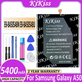 KiKiss EB-BA505ABN EB-BA505ABU 5400mAh Baterija Za SAMSUNG Galaxy A50 A505F SM-A505F A505FN/DS/GN A505W A30s A30 Baterije