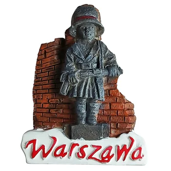 Kip Otroka Bojevnik Zdravljenju Varšavski Upor Na Poljskem 3D Hladilnik Magneti Turističnih Spominkov Hladilnik Magnetne Nalepke