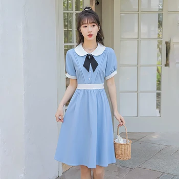 Korejski Luksuzno Obleko Mori Dekle Srčkan Kawaii Vestidos Nove Modne Ženske Sweet Oblačenja