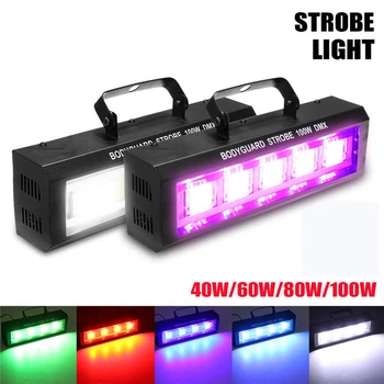 LED 100W Flash Stroboskopske Luči Disco Party Kažejo, Projektor Fazi Učinek Razsvetljavo LED učinek svetlobe klub dj svetlobe