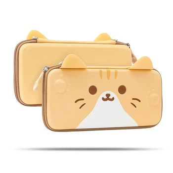 Lepe Risanke Mačka torbico, ki je Združljiv z Nintendo Stikalo OLED/Stikalo Igro Pribor Vrečko za Shranjevanje Prenosni Potovalna torbica