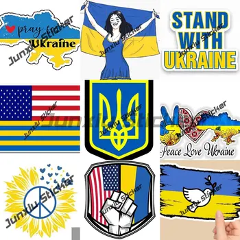 Mir, Ljubezen, Ukrajina, Zastave, Nalepke Smešno Grafike Kritje Praske Dekor Nalepke za Avto Odbijača Skateboard Nalepke za Avto Nalepke