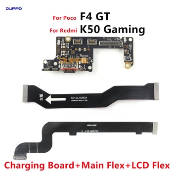 Novo Polnjenje prek kabla USB Port, Mic Mikrofon Dock Priključek, Odbor Za Xiaomi Poco F4 GT Redmi K50 Gaming LCD Mainboard Glavni Flex Kabel