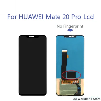 Okvare Prvotnega Super AMOLED Za Huawei Mate 20 PRO LCD Mate20 Pro LCD Zaslon na Dotik Računalnike Skupščine Brez Prstnih odtisov