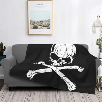 Pirati Pirati Lobanje Crossbones Odejo Visoko Zgostitev Super Mehka Kavč Namenske Dekorativni Kavč