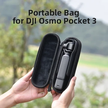 Prenosna torbica Fotoaparat Potovanja Zaščitna Izvajanje Vrečko za Shranjevanje S Premičnim Trak Carabiner Za DJI OSMO Žep 3 Kamera