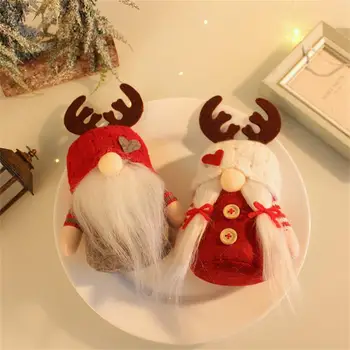 Rudolph Lutka Obesek Trajne Božič Doll Toplo In Romantično 100 g Božični Okraski Brezosebna Lutka Dekoracijo Mehko Vsestranski