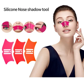 Silikonski Nos Make Up, Pomoč Nos Sence Ličila Orodje Strokovno Nanašanje Make-up Matrice Kozmetični Pomožna Orodja za Popravilo