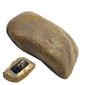 Simulirani Kamen Ključno Polje Smolo Tipko Škatla Za Shranjevanje Visoko Simulacije Tipko Hiders Zaklepanje Polje Ustvarjalne Varnost Vrtni Okraski Ponaredek Rock