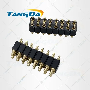 TANGDA skakal pin priključek 16PIN thimble priključek (dvojno) vstavi plošče varilne Skozi Luknjo Brezplačna Dostava 16P 2.54 MM 16