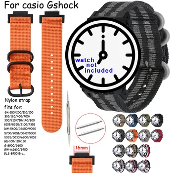 Trak Najlon Watch Band za Casio G-SHOCK SS-150 800 DW5600 6900 GV-110 G-8900 GLS8900 Watch Trak Športne Tkanine Zapestnice Pasu