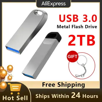 USB Flash Disk 2TB Android Pendrive OTG Tip-C Računalniško Pero Pogon USB Dva-V-Enem Visoke Hitrosti Prenosa Kovinski Disk 1TB 2TB Za PC