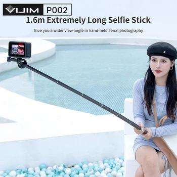 VIJIM P002 160 cm Nosilec za Razširitev Fotografija Svetlobe Nosilec Selfie Palico, Ročno Držalo za Go pro