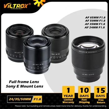 Viltrox 24 mm 35 mm 50 mm 85mm E F1.8 AF Samodejno Izostritev celotne slike Objektiv Prime Velike Zaslonke Portret Objektiv za Sony Objektiv E Gori