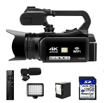 WIFI Ločljivost 4K Video Kamero 64MP 60FPS HD Samodejno Ostrenje Vlogging 4.0