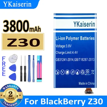 YKaiserin BAT-50136-003 3800mAh Telefon Nadomestna Baterija Za BlackBerry Z30 Z 30 Batterie Bateria + Orodja za Popravilo Kit